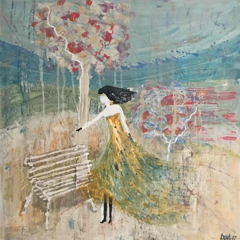 Bench in the park full size 768x768