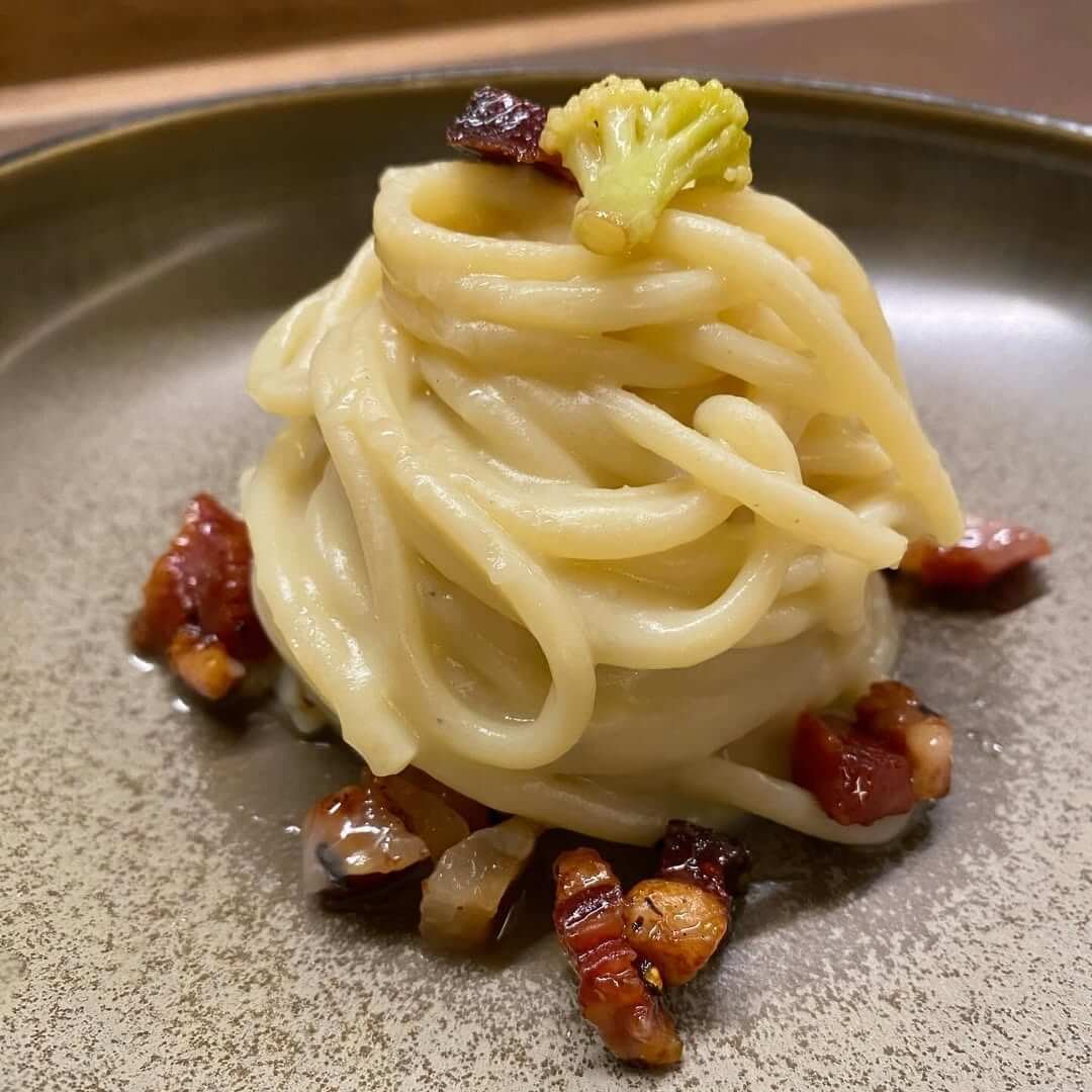spaghettone broccoli guanciale